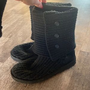 UGG® Classic Cardy Button Detailed Knit Boots
